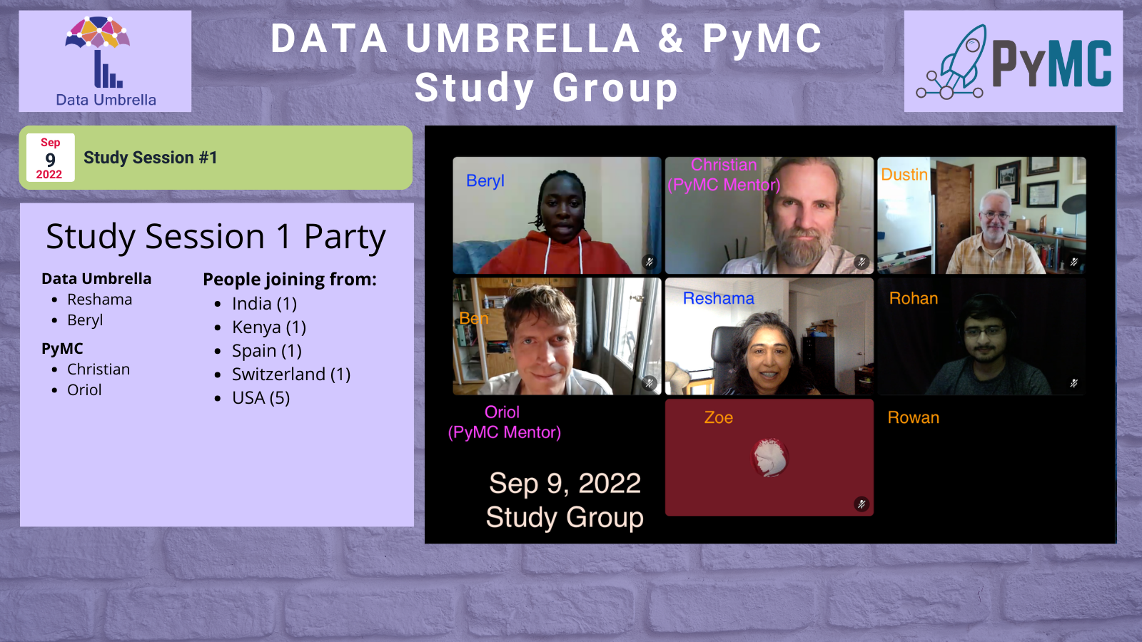Data Umbrella PyMC 2022-2023 Study Group Report